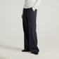 High waist wide-leg trousers