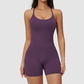 Wholesale cross back and hip lifting jumpsuit