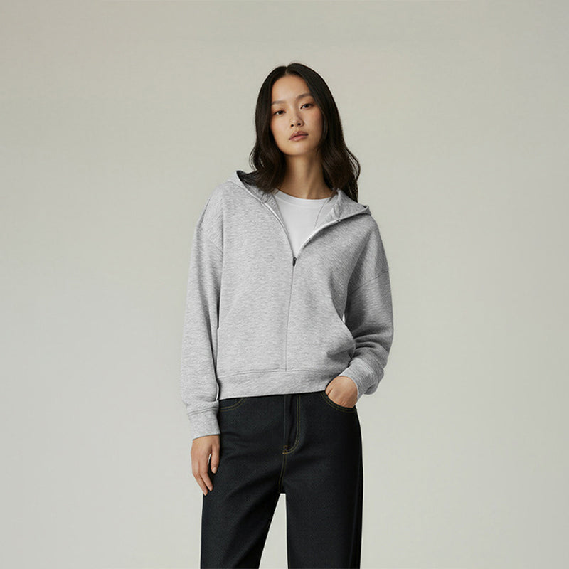 Air layer hooded sweatshirt