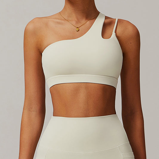 Wholesale Quick-dry Irregular one shoulder sports | Wonderxfans bulk activewear