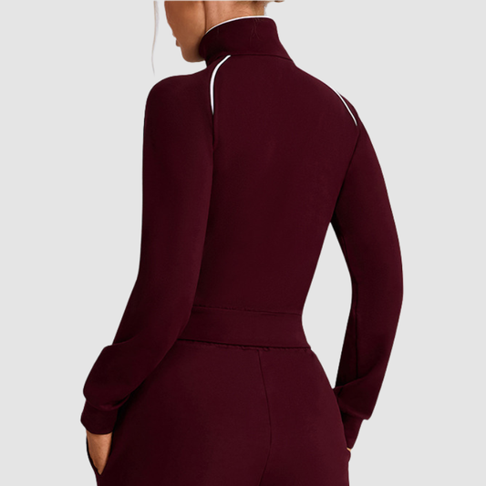 Wholesale color-blocked turtleneck sweatshirts | Wonderxfans bulk activewear