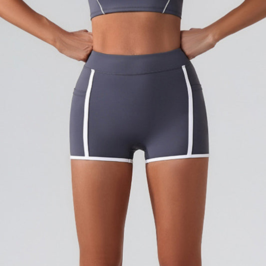 Wholesale Contrasting Yoga Fitness Shorts | Wonderxfans bulk activewear