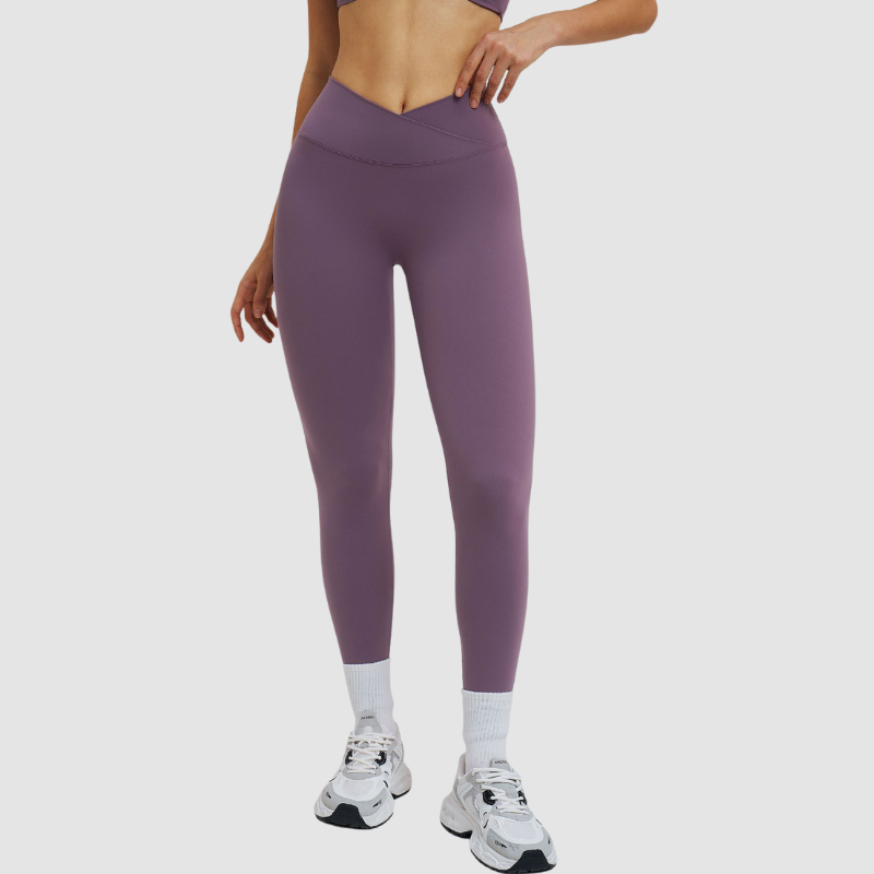 Wholesale high-waisted cross-waist leggings