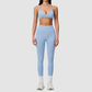 Wholesale Women's Seamless Sports Bra and Leggings Set – Open-Back Yoga Set