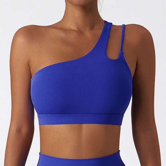 Wholesale Quick-dry Irregular one shoulder sports | Wonderxfans bulk activewear