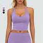 Wholesale Halter-neck open-back sports tank top | Wonderxfans bulk activewear