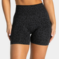 Wholesale Women's Seamless Leopard Print High-Waist Yoga Shorts