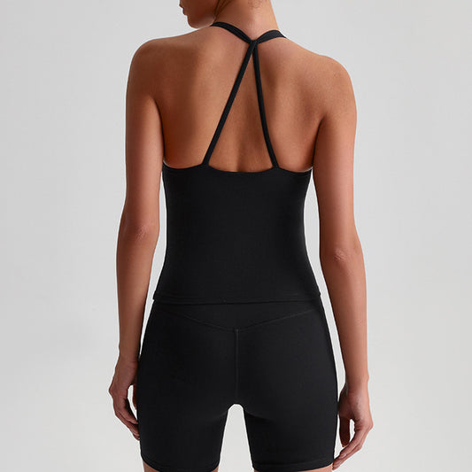 Wholesale Halter Yoga Tank Top & | Wonderxfans bulk activewear