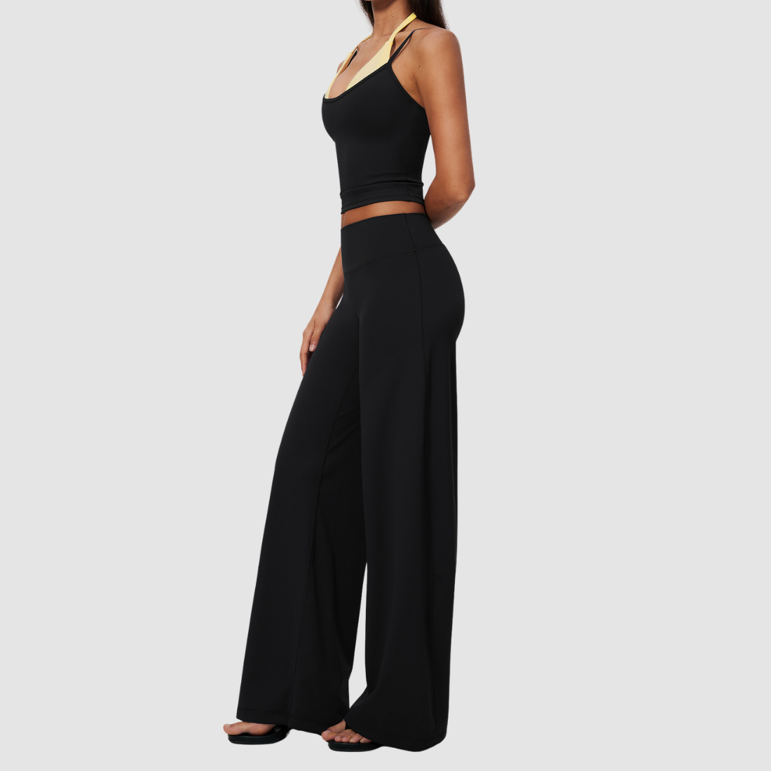 Wholesale Women’s Halter Tank & Wide-Leg Yoga Pants Set
