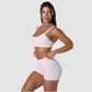 Faux two-piece Naked and beautiful back bra + quick-drying shorts set