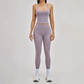 Wholesale Cross Back Tank Top+High Waist Legging 2-piece Set