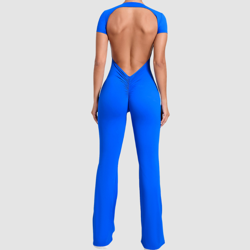Wholesale Color blocked short sleeve backless | Wonderxfans bulk activewear