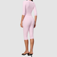 Wholesale Women's 3/4 Sleeve Crop Top & High-waisted Mid-Length Leggings Set