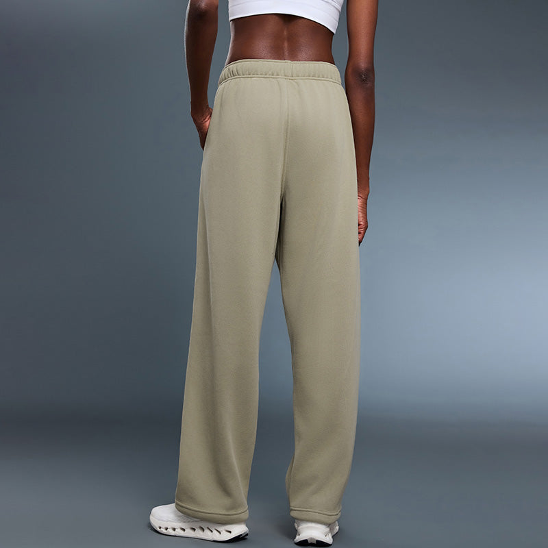 Fleece-Lined Straight Leg Pants