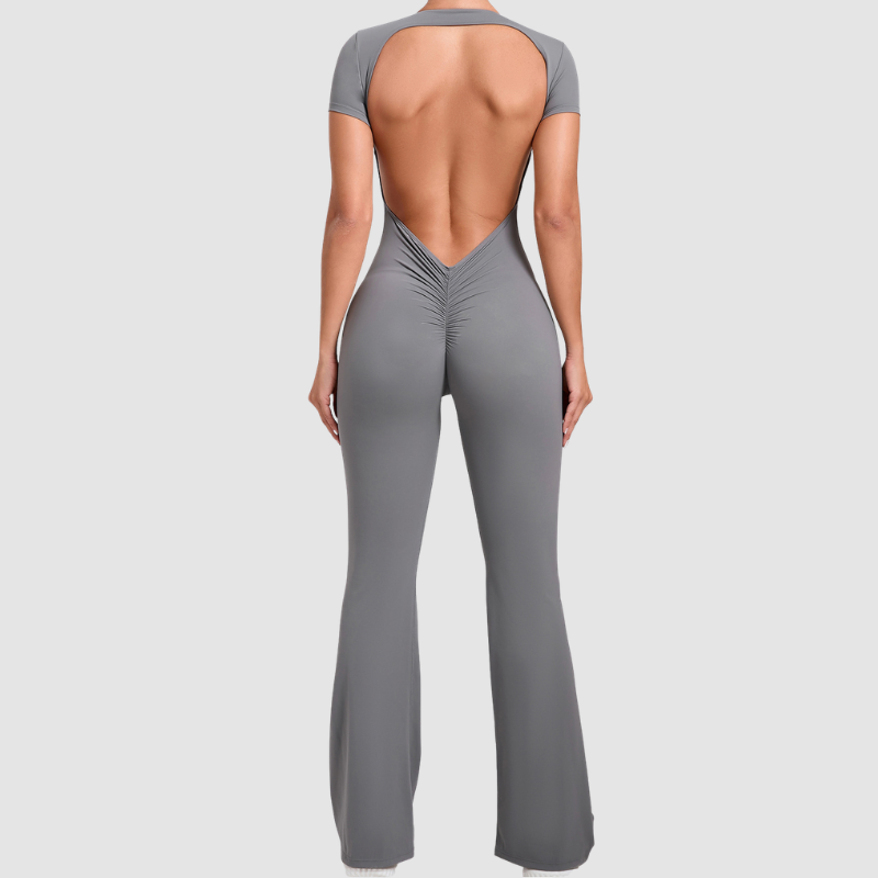 Wholesale Color blocked short sleeve backless | Wonderxfans bulk activewear