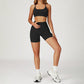 Quick-Drying Sports Bra + Butt-Lifting Shorts 2-Piece Set