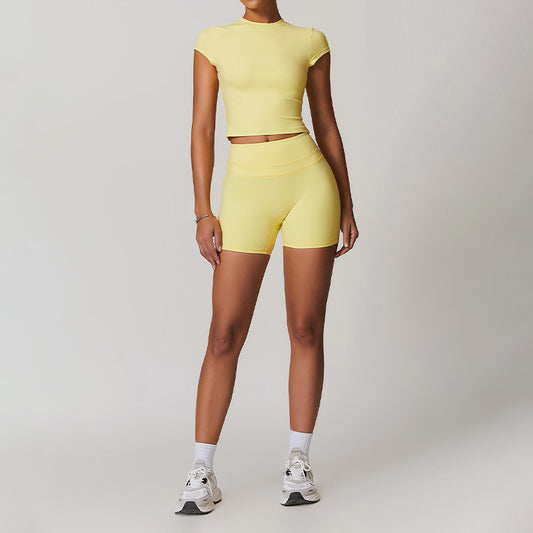 Wholesale Breathable Short Sleeve Yoga Top | Wonderxfans bulk activewear