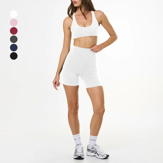 Wholesale women's racerback solid color yoga | Wonderxfans bulk activewear
