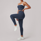 Wholesale Women's Quick-Dry Yoga Set Sleeveless Sports Bra & Capri Pants with Chest Pad
