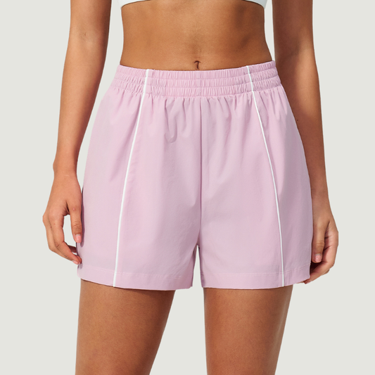 Wholesale Women's UPF50+ Sun Protection Colorblock Shorts – Lightweight Breathable Outdoor Running Sportswear