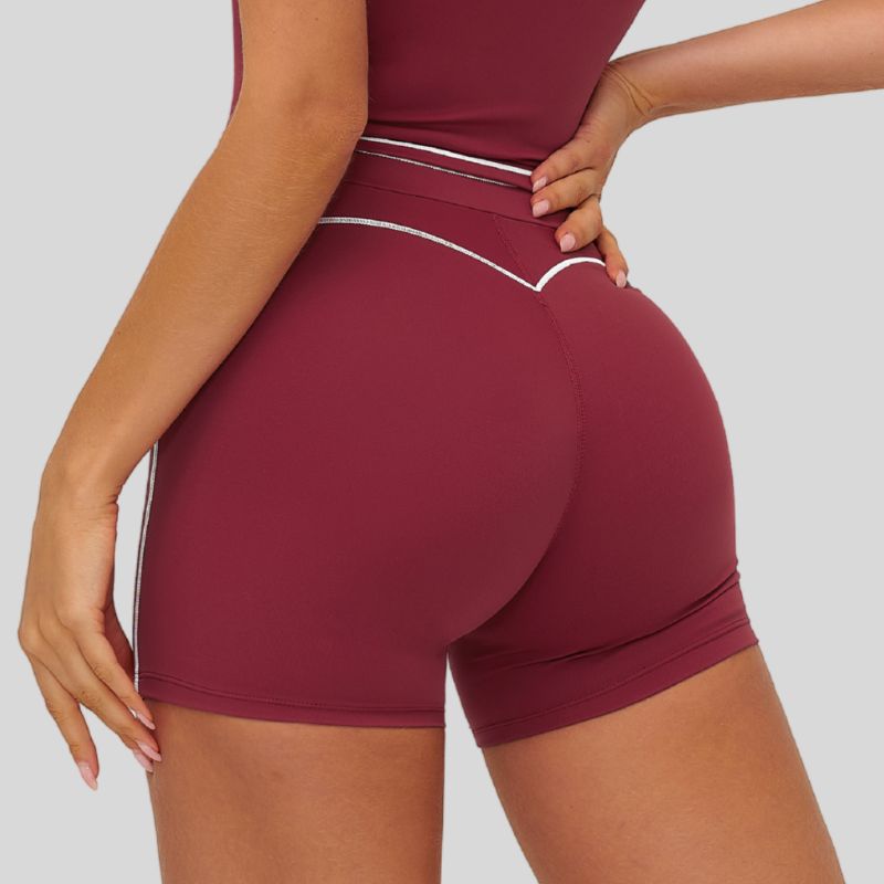 Contrasting stitching shorts