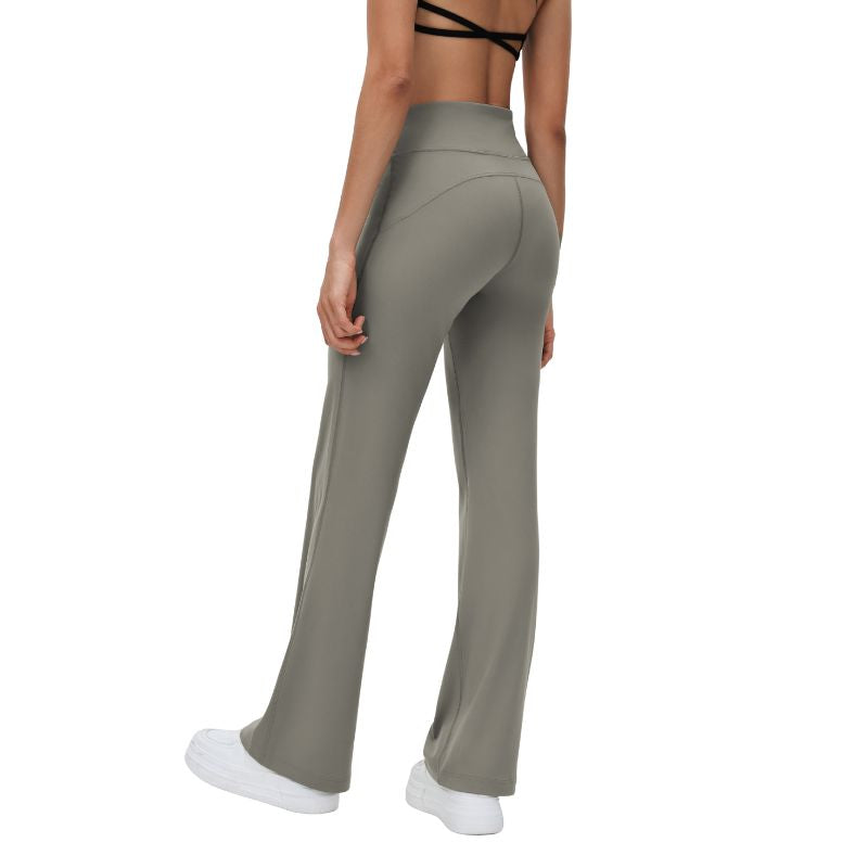 Wholesale High-Waisted Drawstring Flared Pants