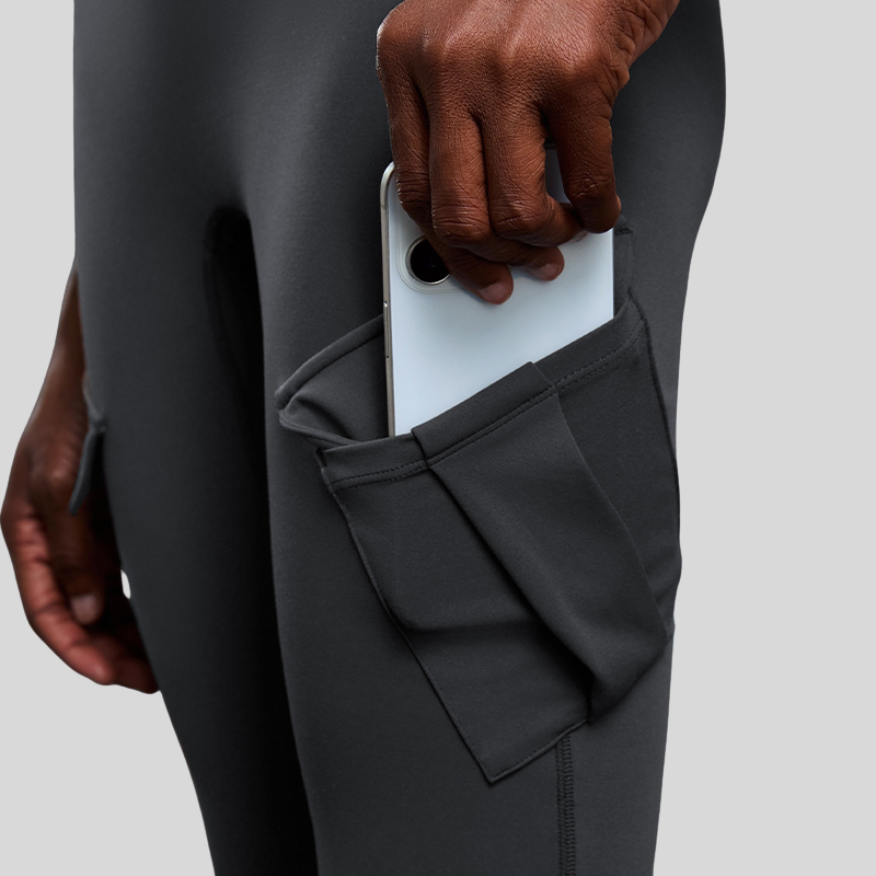 High-waisted cargo pocket flared pants