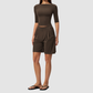 Wholesale Women’s Mid-Sleeve Top & Shorts Yoga Set