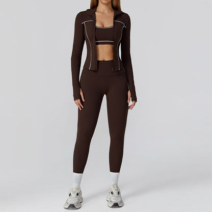 Wholesale Racerback Sports Bra + Jacket | Wonderxfans bulk activewear