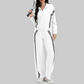 Wholesale Women's Side Stripe Long Sleeve Sweatshirt & Jogger Pants Set