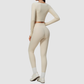 Wholesale Women's Activewear Brushed Bra, Long Pants & Long-Sleeve Top 3-piece Set
