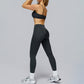 Spaghetti Strap Sports Bra + Sports Pants 2-Piece Set