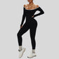 Off-shoulder jumpsuit