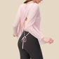 Women's Activewear Loose Breathable Cross-Strap Yoga Top