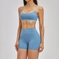 Naked and beautiful back bra+high waisted shorts 2-piece set