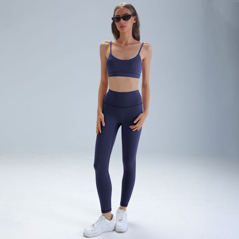 3-Piece Zip-Front Yoga Set with Hooded Jacket