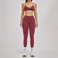 Wholesale Hanging neck bra+tight yoga legging 2-piece set