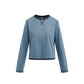 Contrast color quick-drying long-sleeved bottoming T-shirt