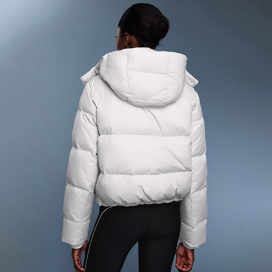 Wholesale Detachable-hood relaxed-fit down jacket | Wonderxfans bulk activewear