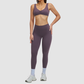 Wholesale Women's Brushed Halter Neck Backless Sports Bra + High-Waist Leggings Set – Yoga Fitness Activewear