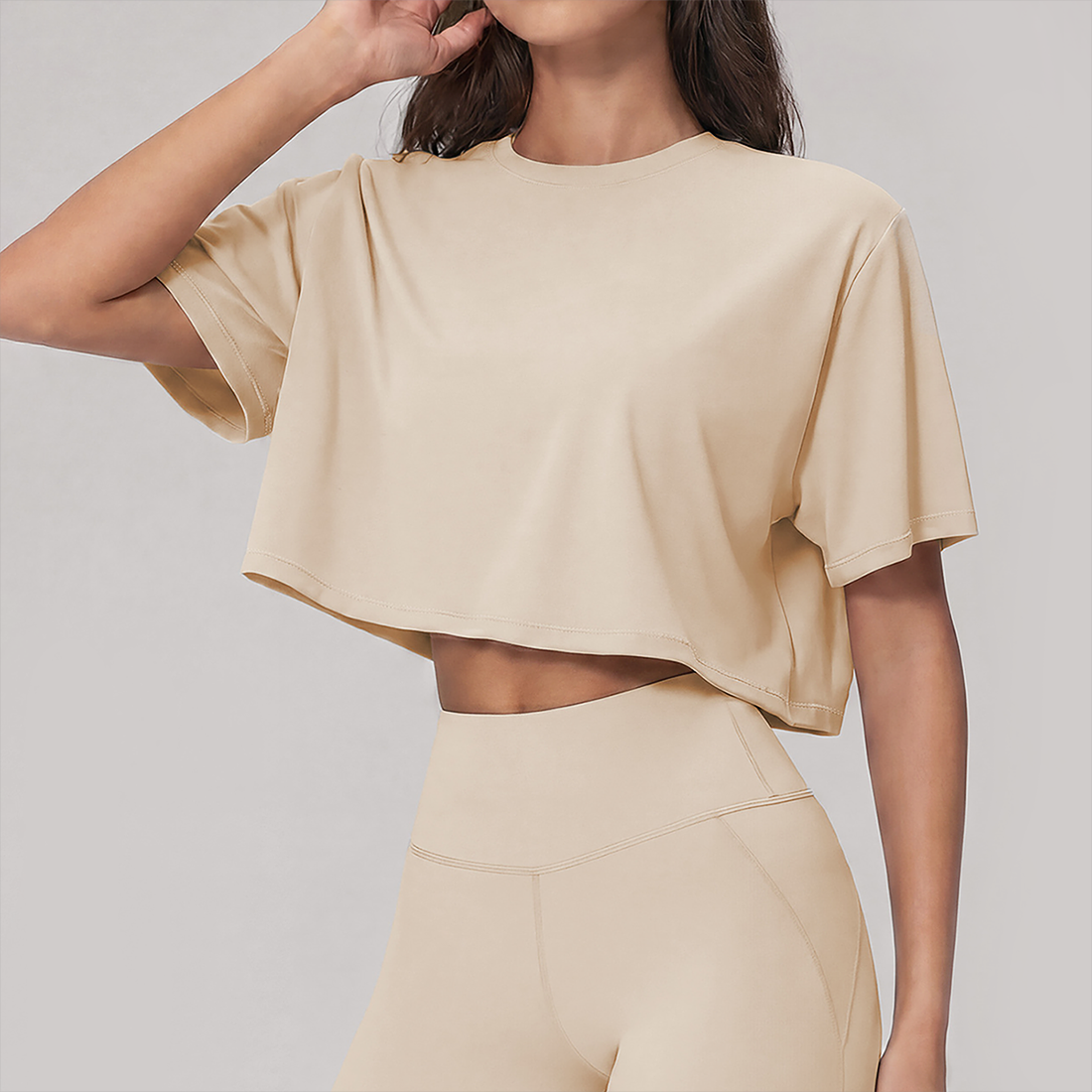 Wholesale Loose Breathable Yoga T-Shirt – Quick-Dry Short Sleeve Top