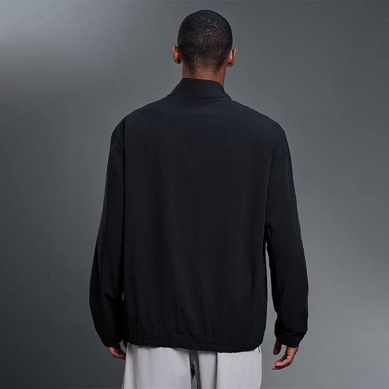 Stand collar Zip jacket