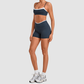 Wholesale Women’s Contrast Sports Bra & High-Waist Biker Shorts Yoga Set
