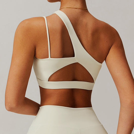 Wholesale Quick-dry Irregular one shoulder sports | Wonderxfans bulk activewear