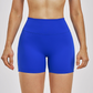 Wholesale women's solid color high-waisted shorts