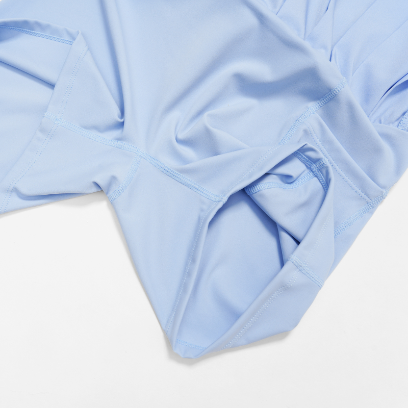 Removable Bra Pad Tank top+Anti-exposure design pleated skirt 2-piece set