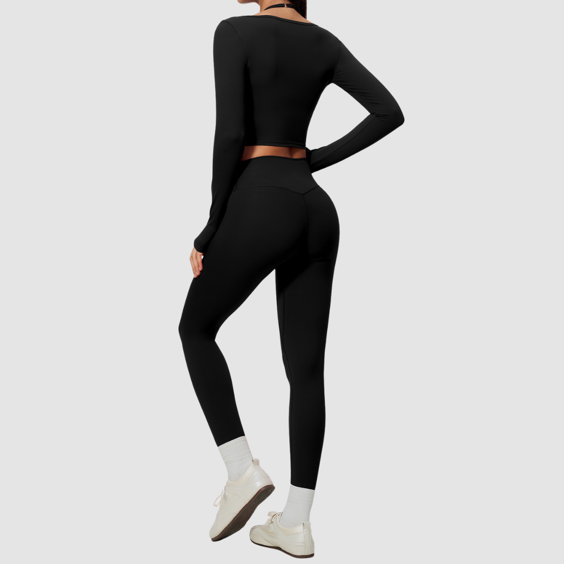 Wholesale Women's Activewear Brushed Bra, Long Pants & Long-Sleeve Top 3-piece Set