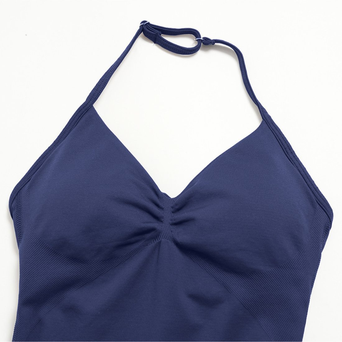 Wholesale Women's Seamless Yoga Set: Strappy Tank Top & Flare Pants – High-Stretch w/ Chest Pad