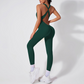 Yoga Bodycon V-neck Sports Jumpsuit