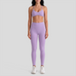 Wholesale High-Waist Yoga Leggings+Naked-Feel Bra Set